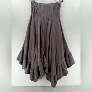 Natural Life Maxi Skirt Womens M Gauze Handkerchief Hem Whimsigoth Cottagecore